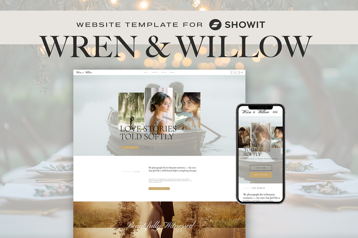 Wren & Willow | Showit Template, an App Template by Refinery Nine Co. (Photo 1 of 7)