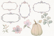 Blush Autumn Floral collection, a Seasonal Illustration by AlenaVlasko stock Market (Thumbnail 9 of 9)