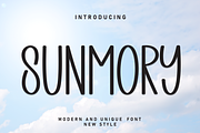 Sunmory | Script Font, a Script Font by Scratchones (Thumbnail 1 of 8)