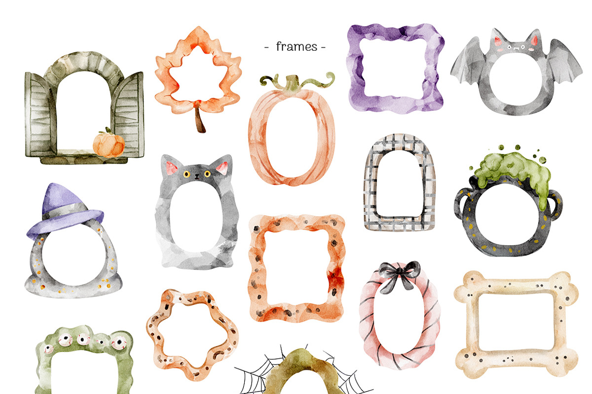 Magic Cat: Halloween PNG Clipart, an Object Graphic by Pattern + watercolor (Photo 9 of 13)