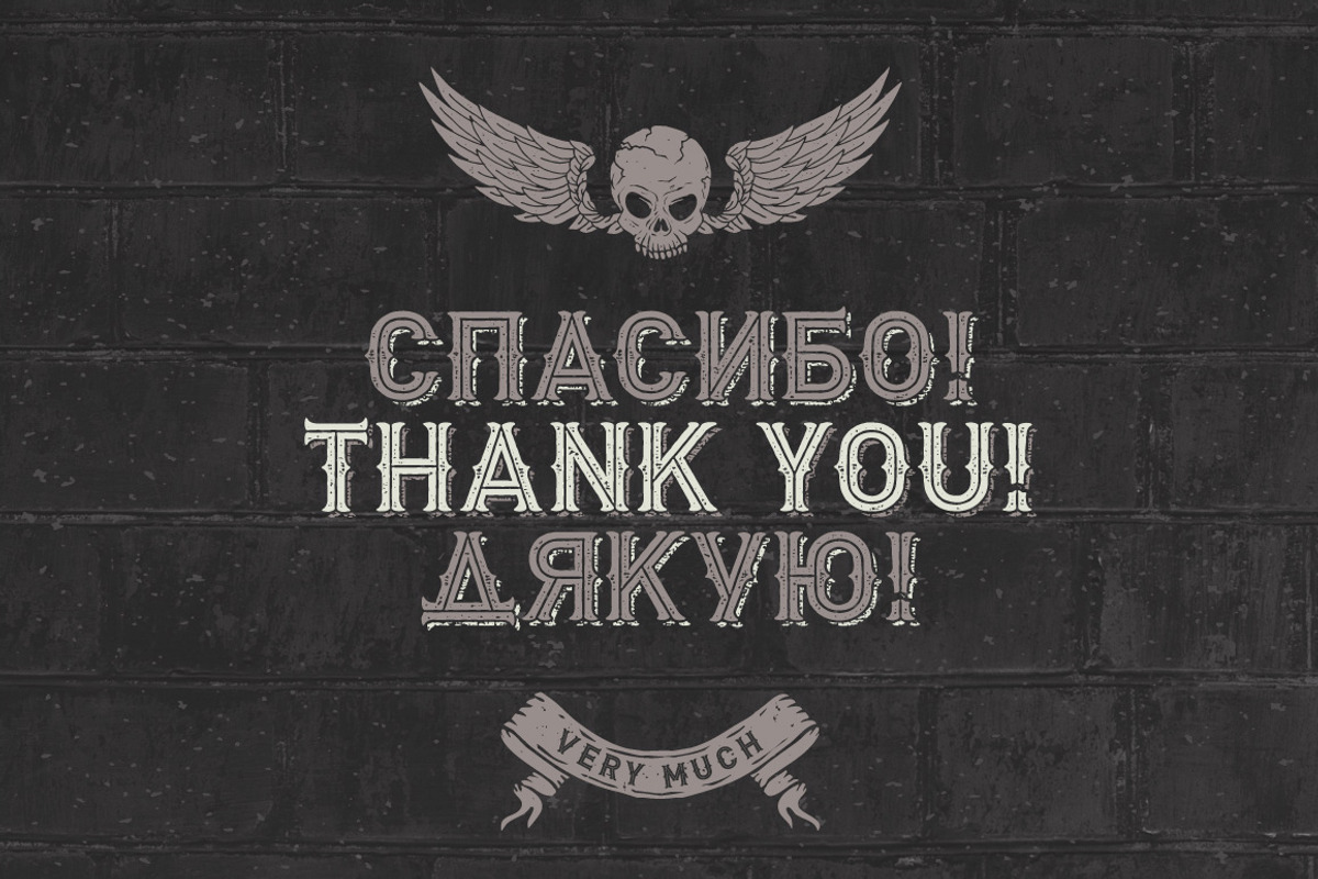 Biker Remastered font + graphics preview 5