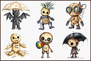Summer Gothic Voodoo Doll Clipart Bu, an Illustration by Sublimation Artist (Thumbnail 3 of 6)