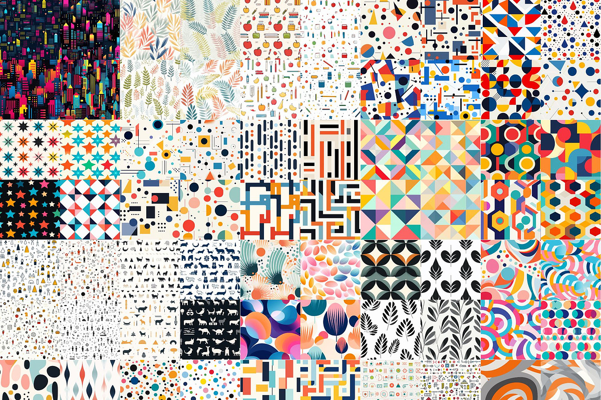 321 Midjourney Prompts for Patterns, a Pattern Graphic by Sevenstyles (Photo 7 of 10)