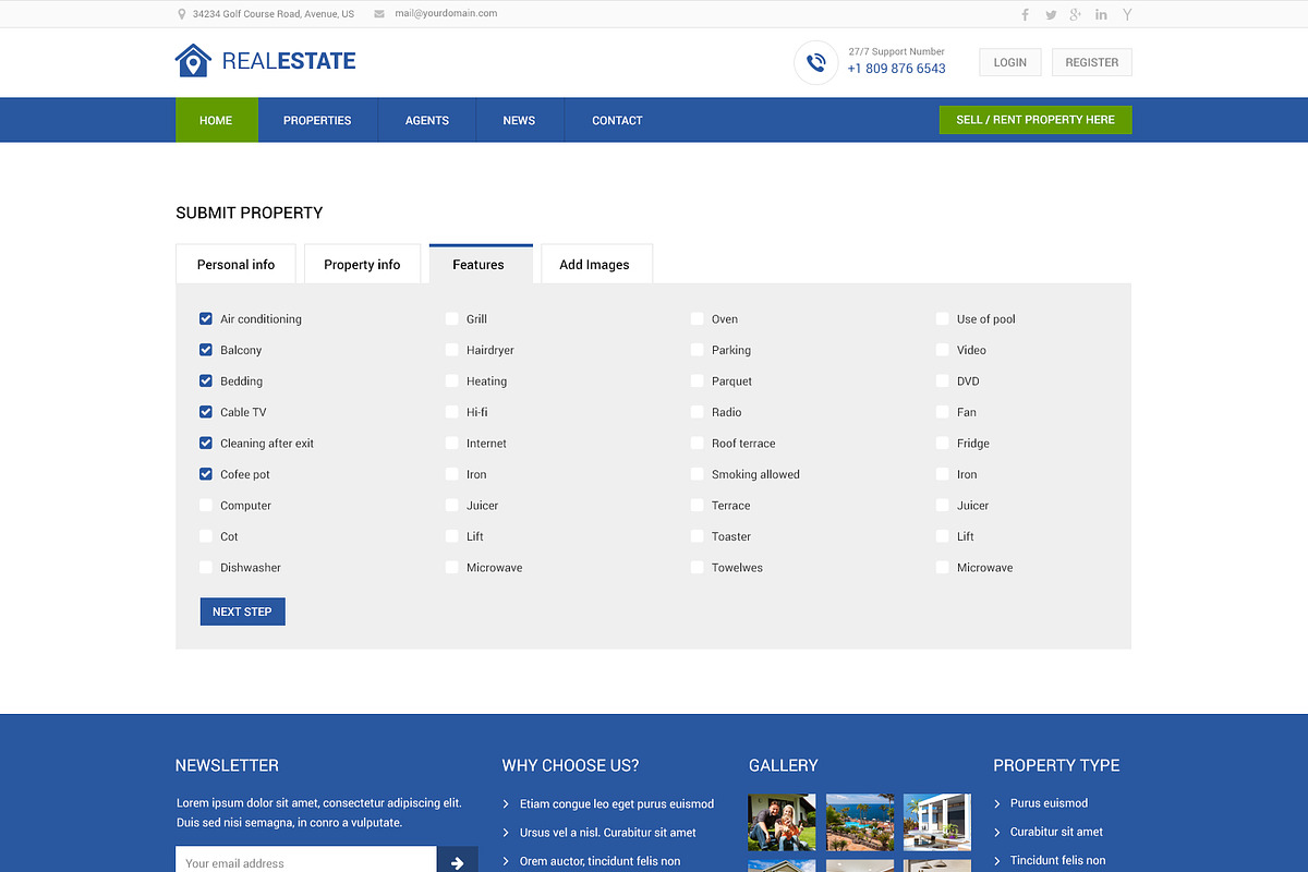 Real Estate PSD Website Template, a Landing Page Template by WebbyTemplates (Photo 18 of 20)