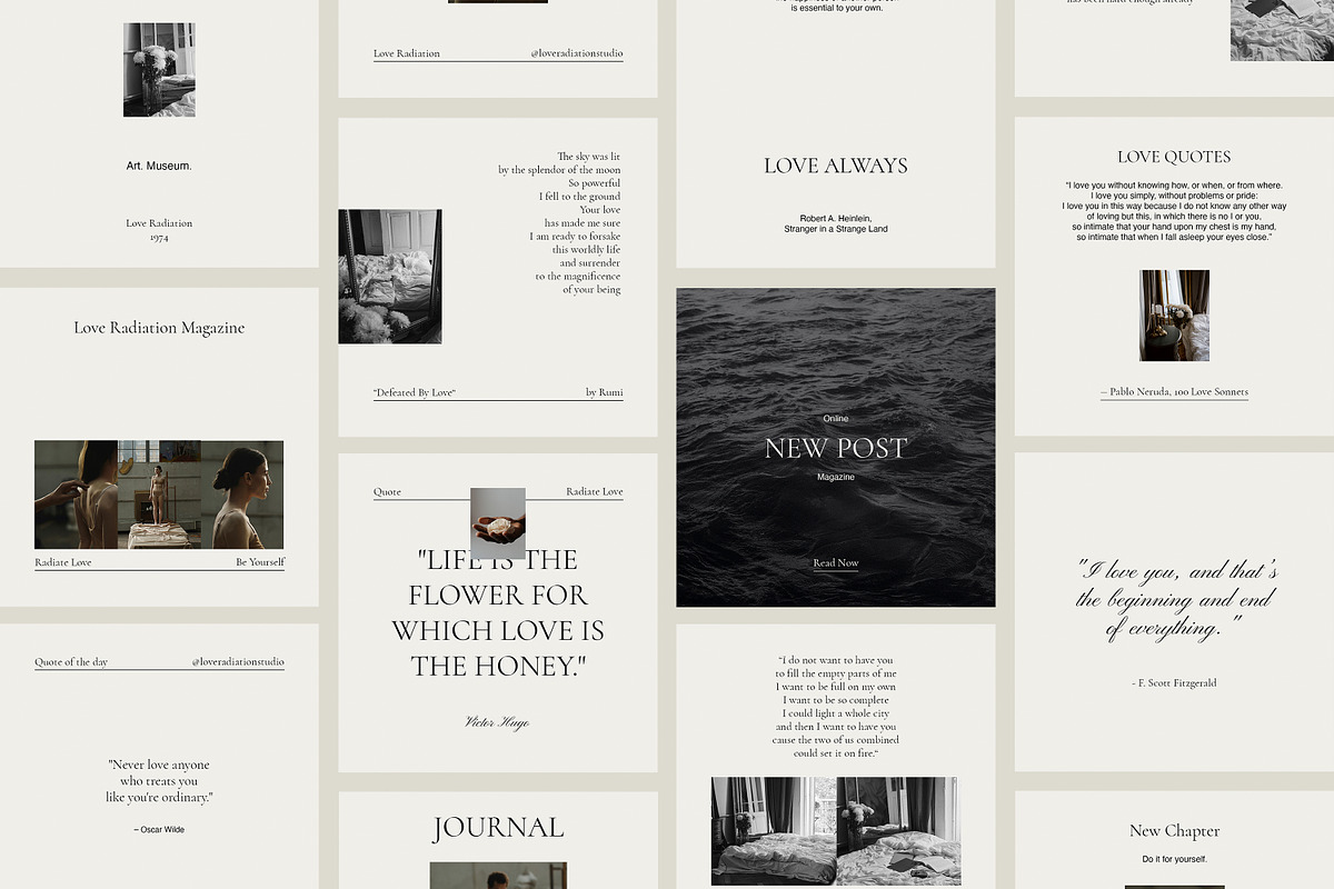 CANVA PS Instagram Templates Posts, a Social Media Template by Love Radiation Studio (Photo 2 of 16)