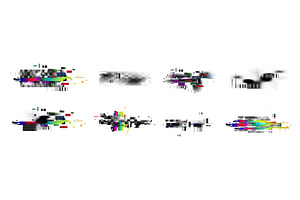 Glitch pixel art elements, a Technology Illustration by art PVP - market
