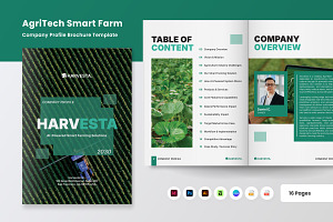 AgriTech Smart Farming Brand Profile, a Brochure Template by productype1