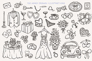 Whimsical Wedding Illustrations Set, an Object Illustration by Ola_Mazur (Thumbnail 6 of 11)