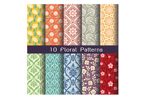 seamlessly floral patterns