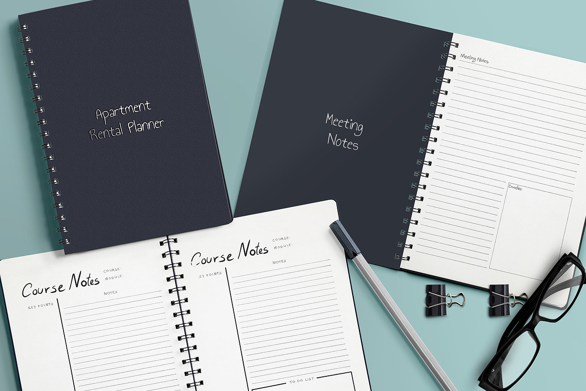 10 Hand Drawn Notebook Planners, a Graphic by Character (Photo 4 of 10)