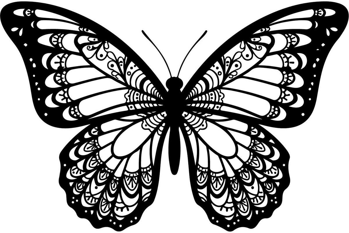 Beautiful Butterfly Silhouette, an Object Graphic by Designer_Momina (Photo 5 of 20)