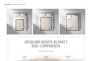 Woven Blanket Size Comparison Mockup, a Household Mockup by creatsy5 (Thumbnail 2 of 9)