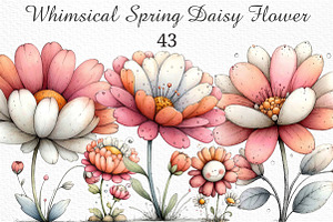 Whimsical Spring Daisy Flower Png, an Illustration by Craft Nest