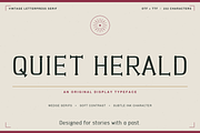 Quiet Herald – Vintage Letterpress, a Serif Font by Sk designs (Thumbnail 11 of 20)