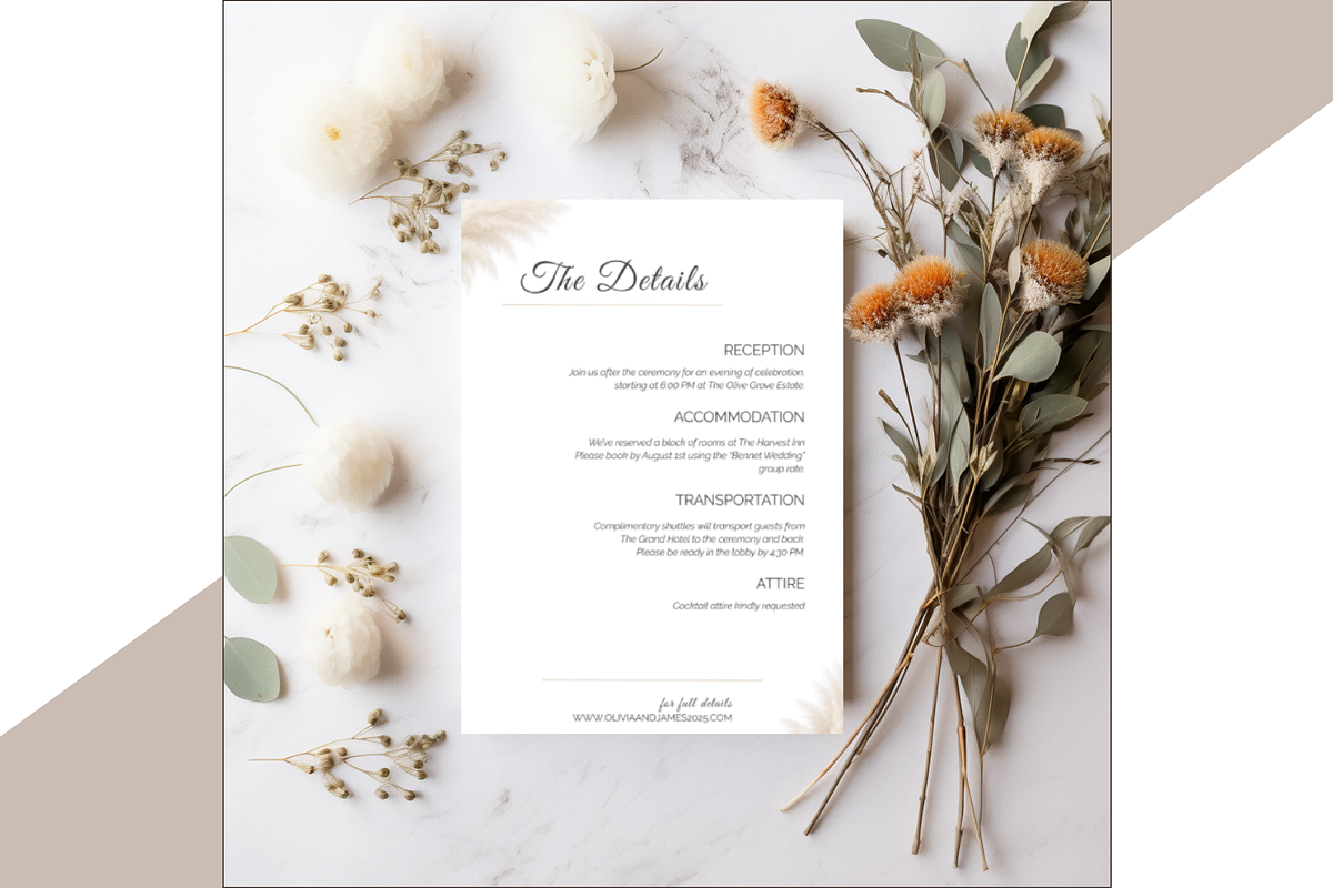 Modern Wedding Invitation Bundle preview 7