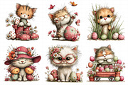 Whimsical Easter Cat Clipart, an Illustration by Daily.Designs (Thumbnail 5 of 8)