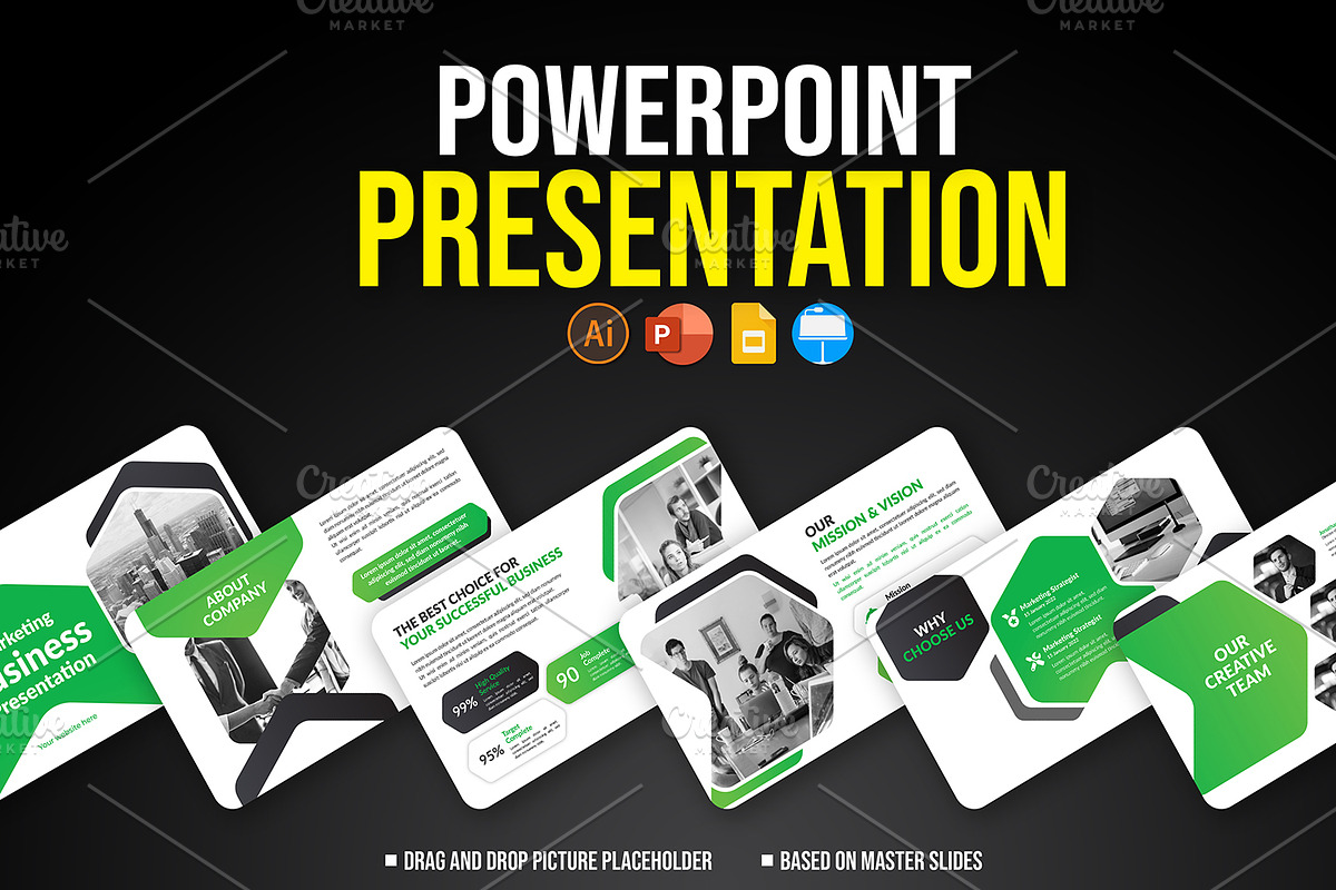 Business Presentation Template, a Presentation Template by gstudiovect21 (Photo 1 of 3)
