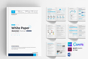 White Paper | Canva, Word, & Indd, a Brochure Template by obayes (Thumbnail 1 of 30)