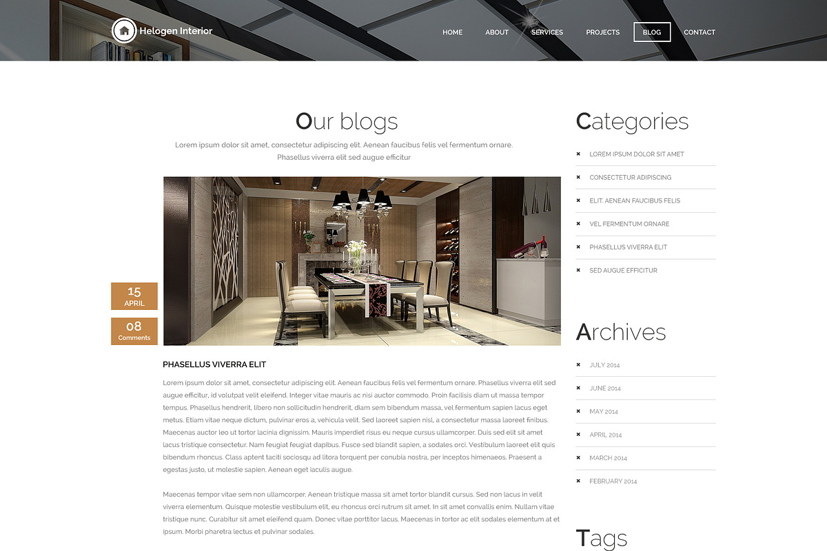 One Page Interior PSD Web Template, a Landing Page Template by WebbyTemplates (Photo 4 of 4)