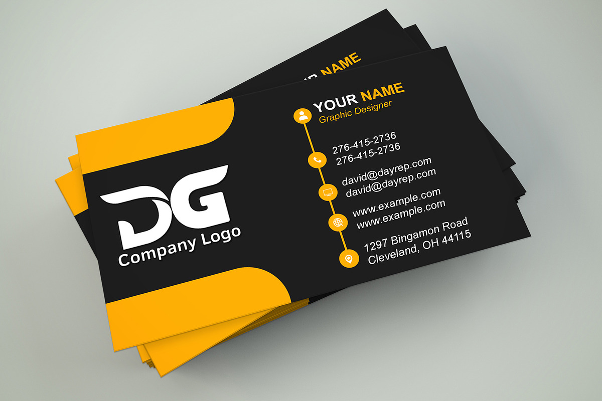 2 Sided Business Card PSD preview 6