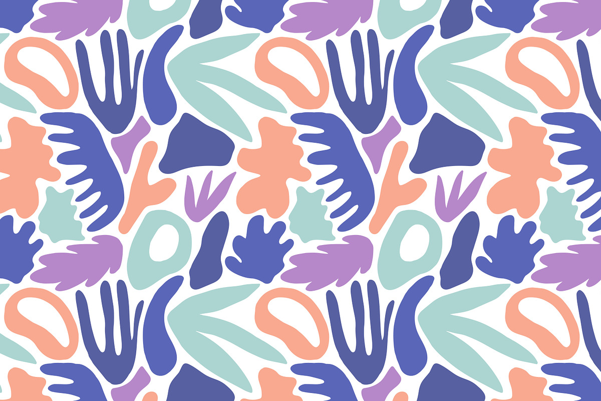 Abstract shapes seamless patterns, a Pattern Graphic by Good Studio