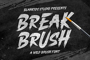 Break brush a Wild brush Font, a Blackletter Font by Blankids Studio (Thumbnail 1 of 8)