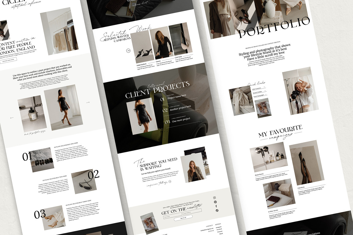 Portfolio Website Template, a Websites & App Template by Field Digital (Photo 4 of 10)