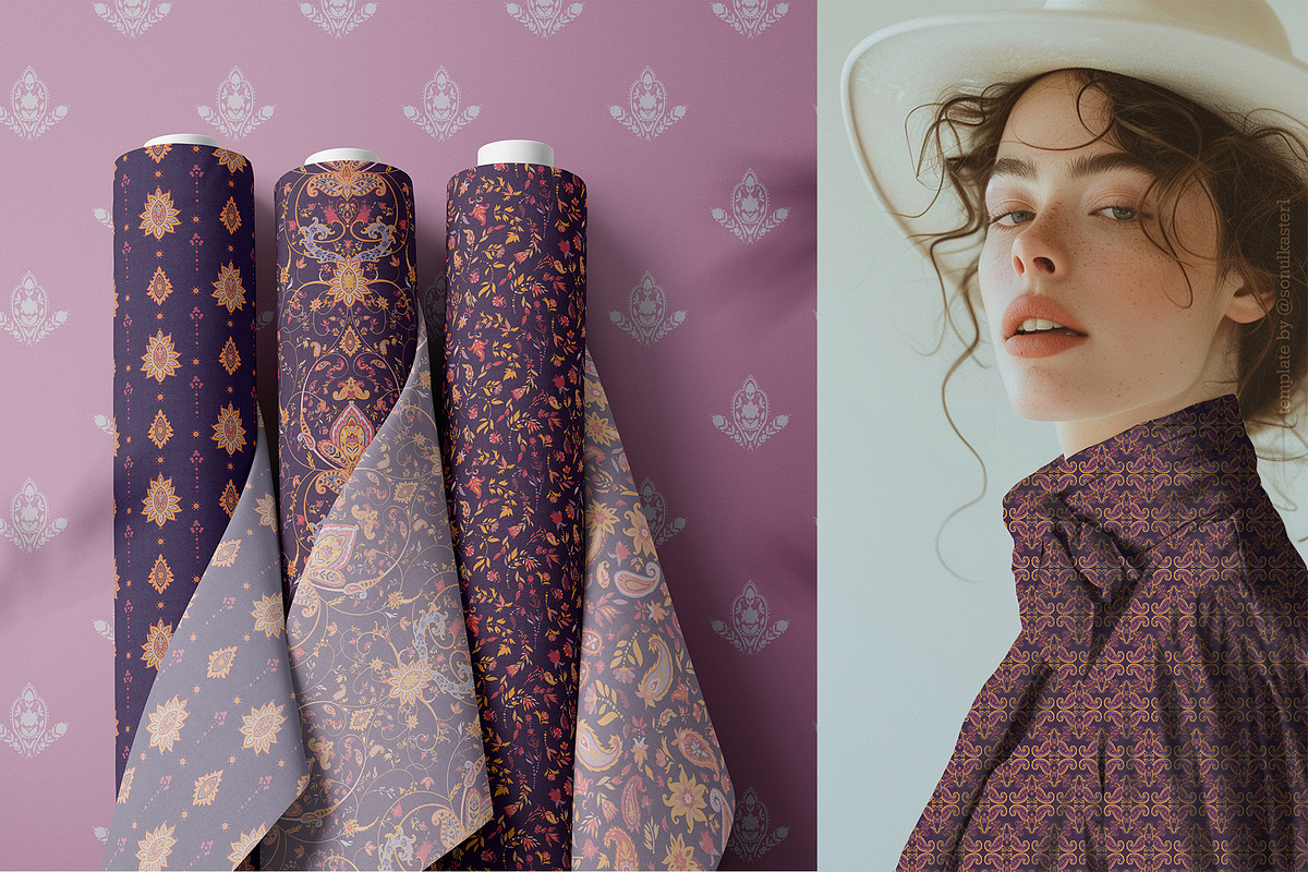 Majestic Paisley Symphony, a Pattern Graphic by Sonulkaster (Photo 4 of 12)