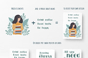 Book reader set. Girl with book., an Illustration by Julia Shop (Thumbnail 4 of 6)