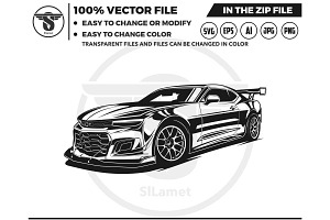 sport car silhouette