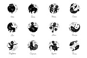 12 Zodiac Signs / 3 Design + Bonus, an Animal Illustration by Baksiabat (Thumbnail 4 of 6)