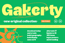 Gakerty Bold Display Sans Serif