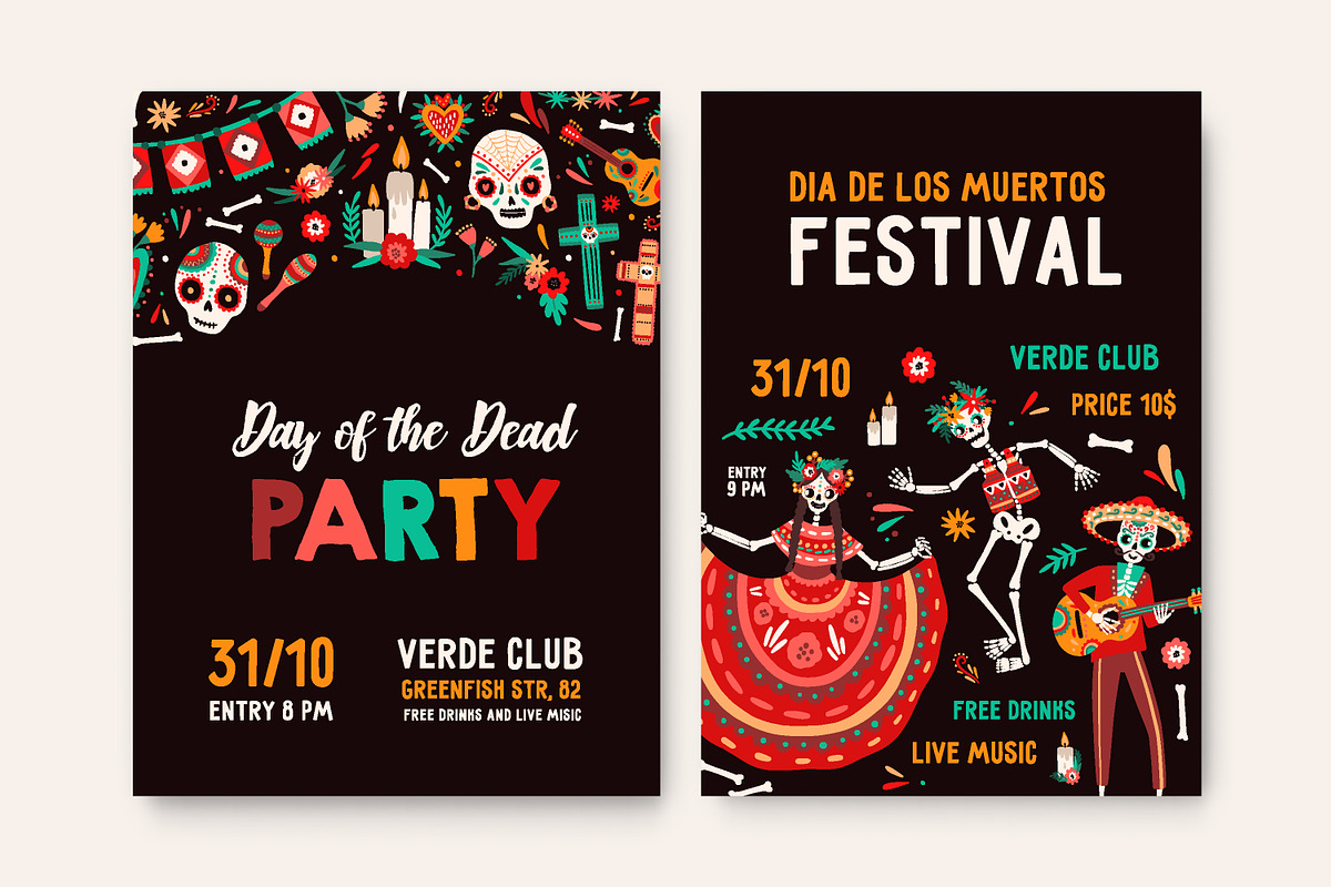 Day of the dead bundle, a Seasonal Illustration by Good Studio (Photo 7 of 13)