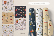 Cute Cars Clipart & Patterns, an Animal Illustration by AlekseliArt (Thumbnail 9 of 14)