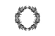 Floral Wreath Circle SVG Bundle, an Illustration by Creativeshirt (Thumbnail 12 of 51)