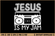 Jesus is my Jam Funny Christian SVG, a Seasonal Illustration by Handy Arts Studio (Thumbnail 1 of 3)