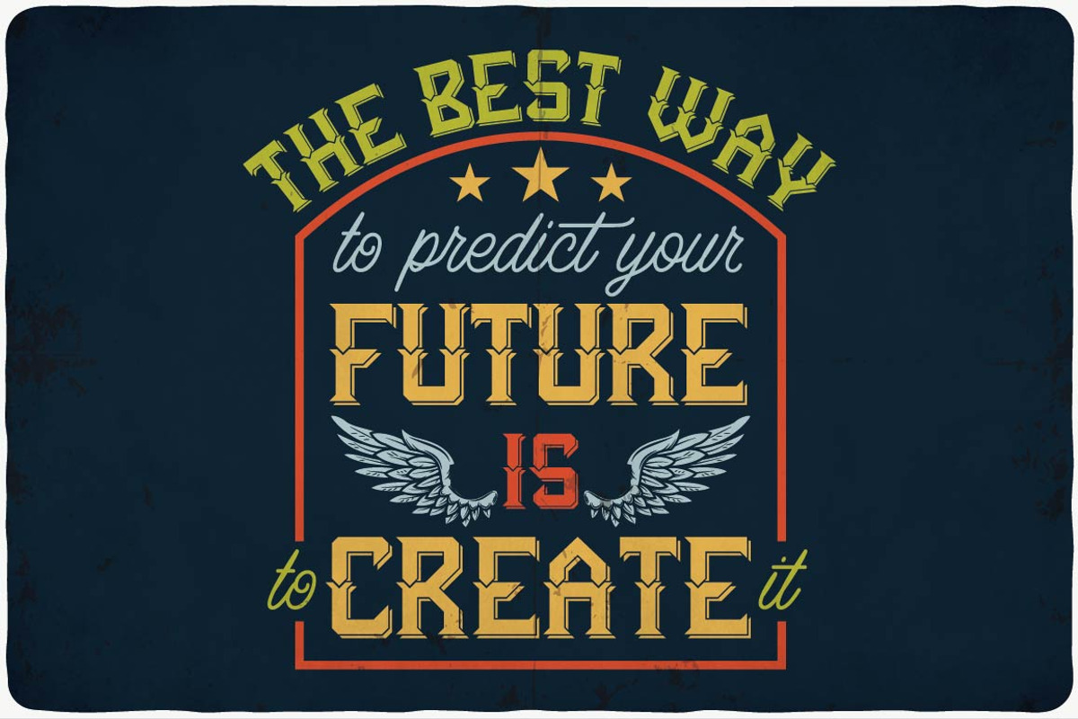 Futuristic typeface preview 7