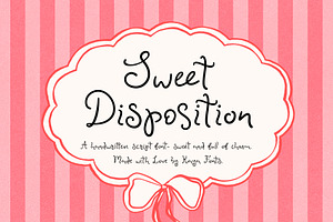 Sweet Disposition Handwritten Script, a Handwritten Font by Kaya Fonts
