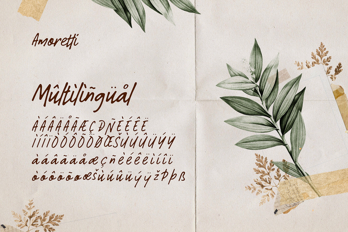 Amoretti - Handwriting Type, a Handwritten Font by ikiiko (Photo 6 of 6)