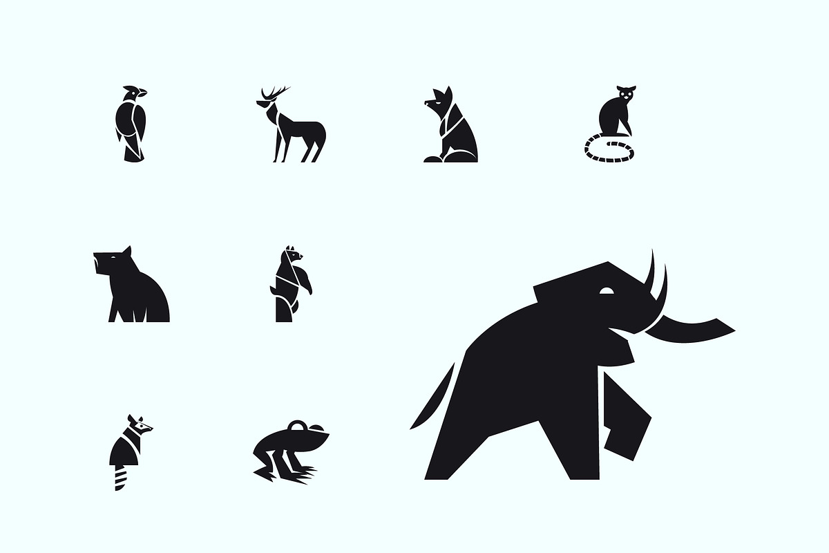 Animal Silhouette Icon Set preview 2