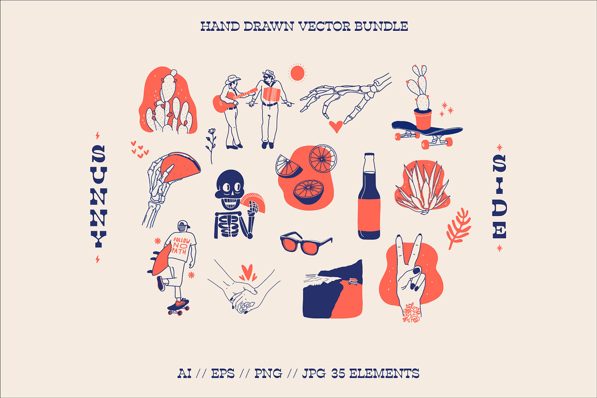 Sunny Side Bundle, an Illustration by ohdeardelgado (Photo 1 of 11)