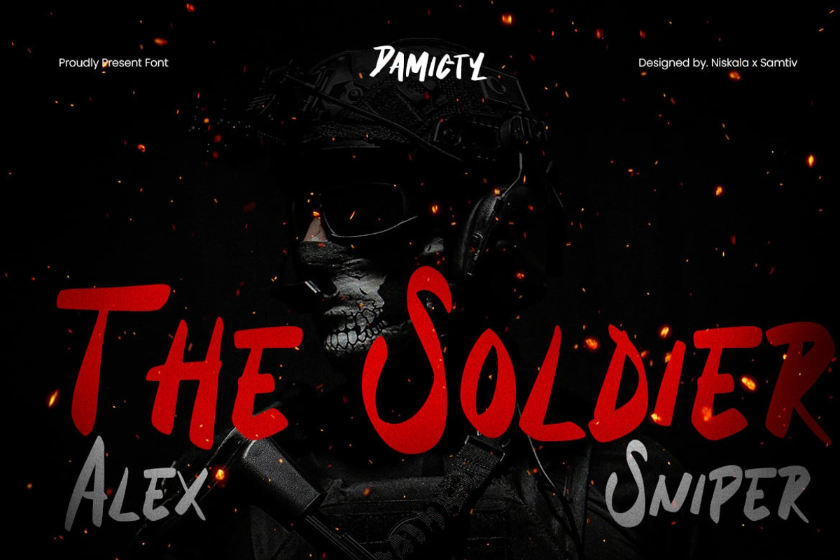 Horror - Handwritten Retro Font, a Handwritten Font by Luna Shop (Photo 4 of 6)
