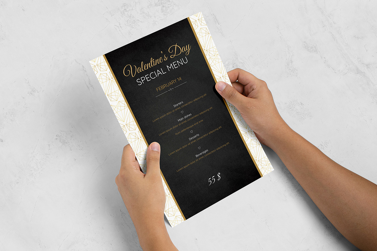 Valentine day dinner menu | Canva, a Poster Template by naylart (Photo 3 of 4)