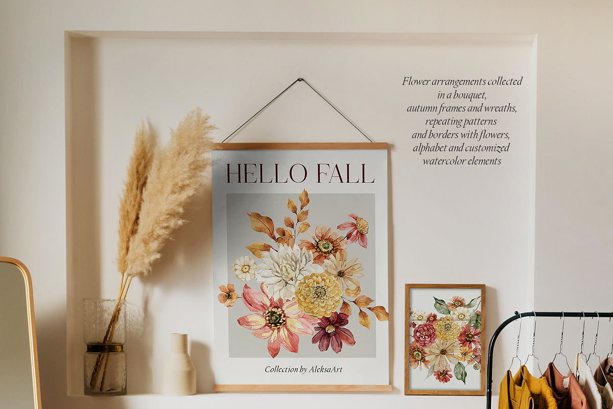 Sunset Chic- autumn collection, a Seasonal Illustration by AleksaArt (Photo 2 of 12)