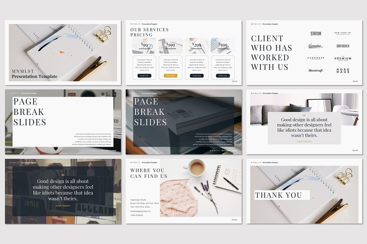 MNMLST - Google Slides Template, a Presentation Template by deasign (Photo 8 of 11)