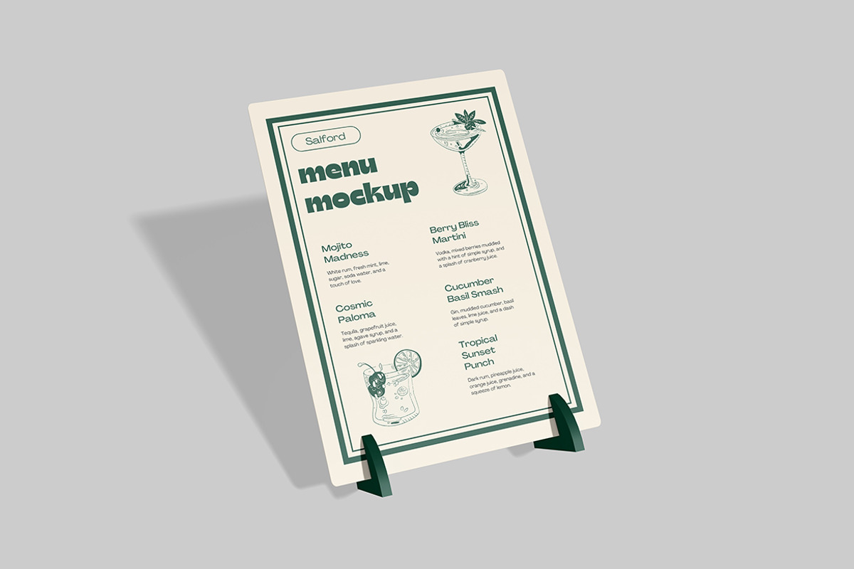 Menu Mockup, a Mockup by DxSLEX (Photo 4 of 5)
