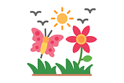 Summer Flat Icon, a Duotone Icon by Pexelpy (Thumbnail 2 of 2)