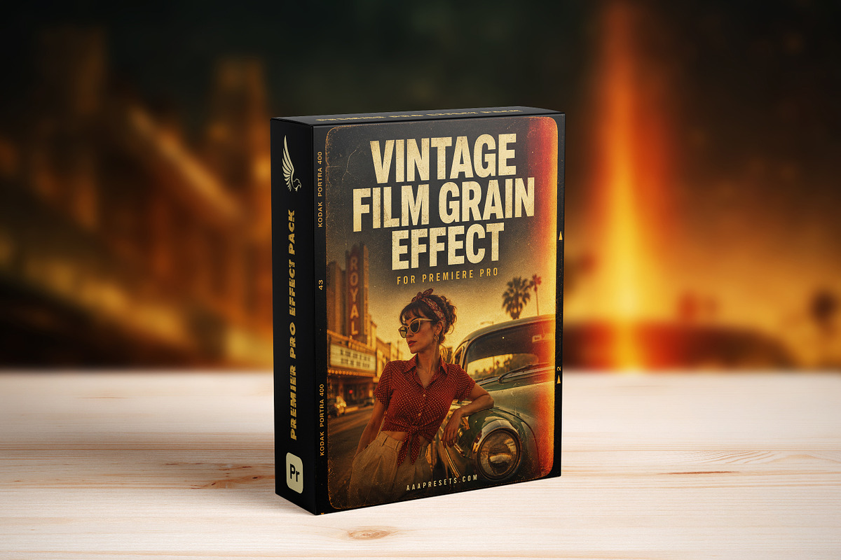 Film Grain Reels Premiere Pro, a Plug-in Add-On by AAA Presets (Photo 2 of 3)