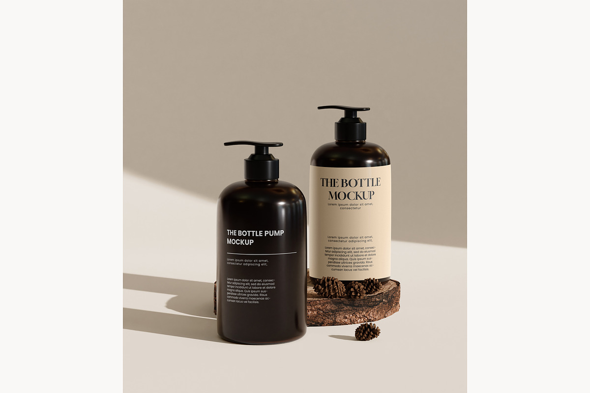 Bottle pump mockup, a Packaging Mockup by mockupocka (Photo 7 of 12)