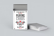 Playing Cards Mock-Up, an Advertising Mockup by Se٧enStudio (Thumbnail 5 of 8)
